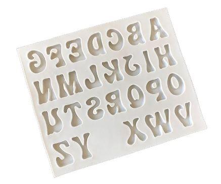 Silicone Mold Upper Case Groovy Letter