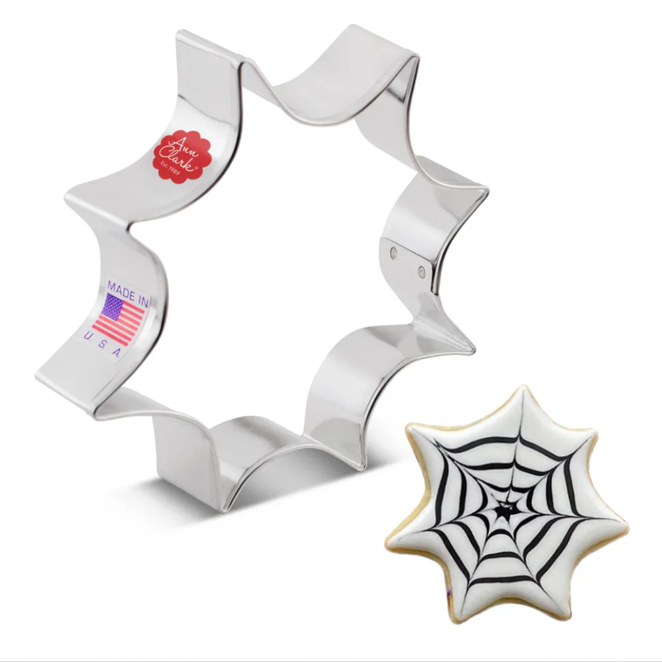 Spider Web Cookie Cutter 4.25” - Image 2