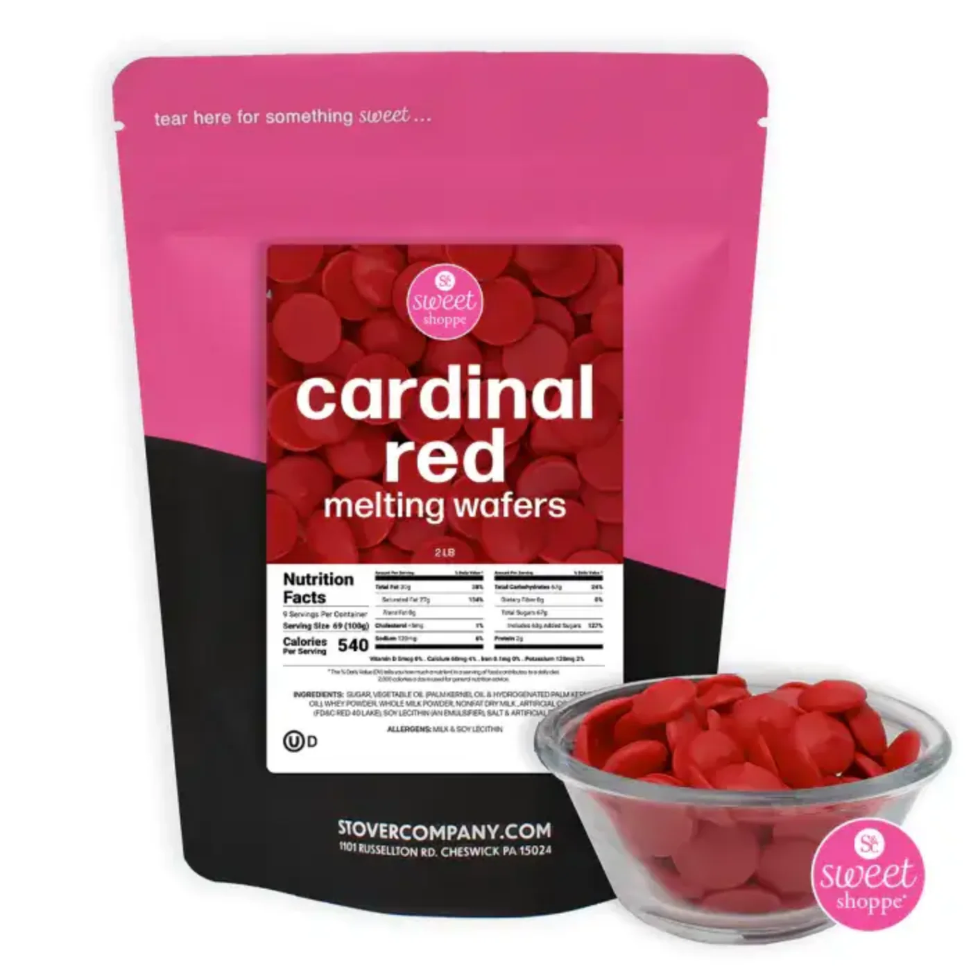 Sweet Shoppe Cardinal Red Melting Wafers 12 oz
