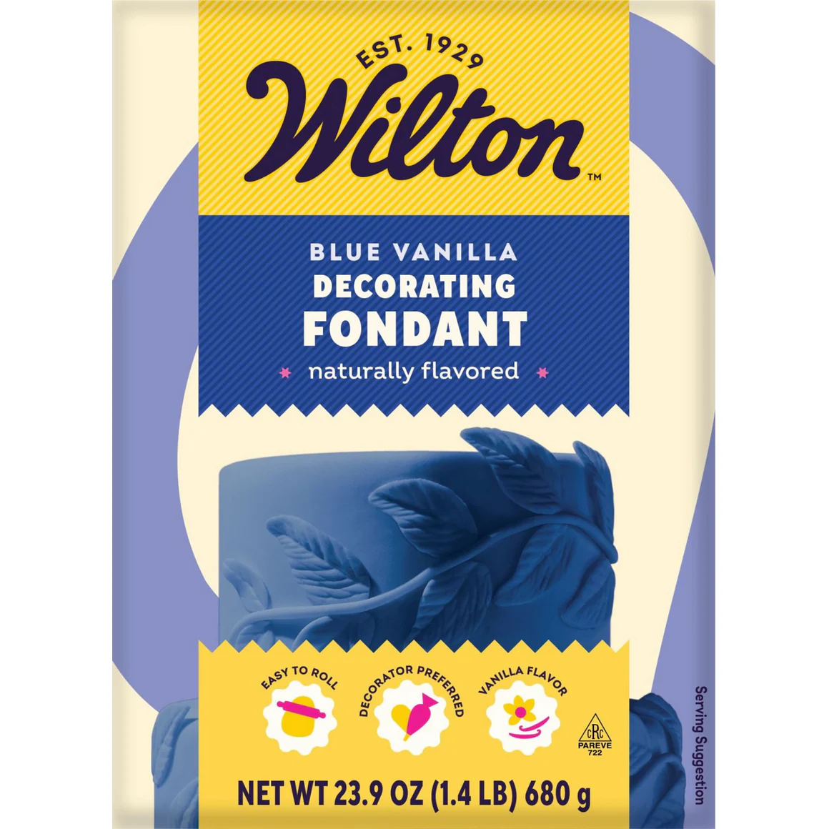 Wilton Decorator Preferred Blue Vanilla-Flavored Fondant, 24oz