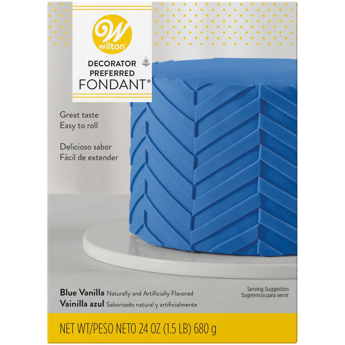 Wilton Decorator Preferred Blue Vanilla-Flavored Fondant, 24oz - Image 2
